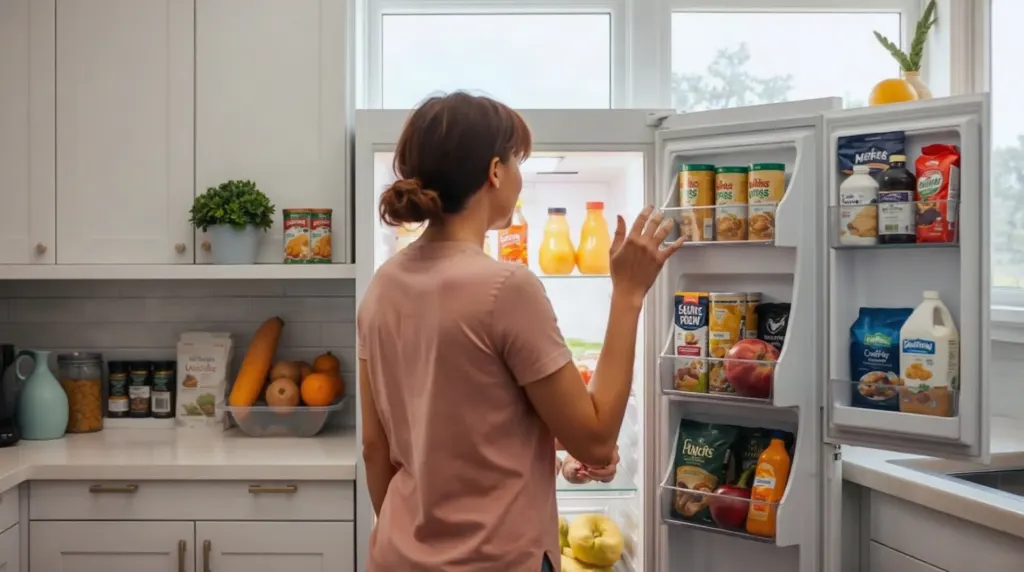 Intérieur d'un réfrigérateur qui ne refroidit plus