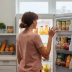 Intérieur d'un réfrigérateur qui ne refroidit plus